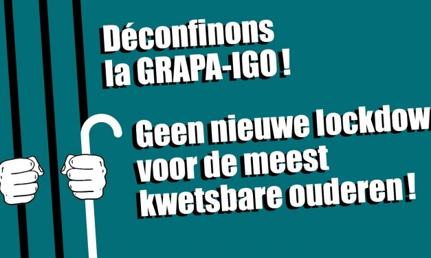 Déconfinons la GRAPA ! Les défenseur·euse·s des seniors en pauvreté se mobilisent devant le cabinet de la Ministre des Pensions